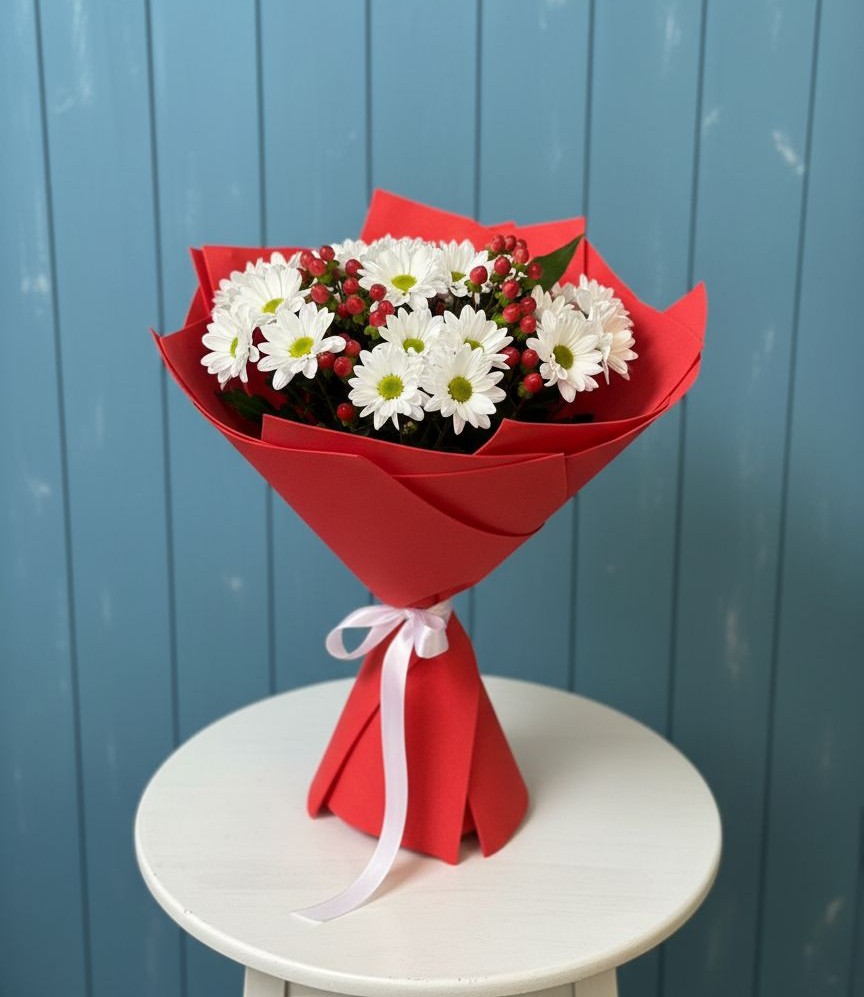 Букет цветов из: Хризантемы в Хворостянка