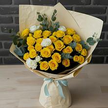 Букет цветов из:  Розы в Хворостянка