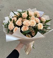 Букет Кремовые розы Латте в Хворостянка