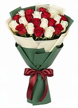 Букет Микс из красных и белых роз #REPLACE_PRED# Хворостянка