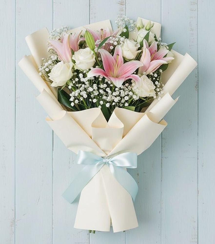 Букет цветов из: Лилии в Хворостянка