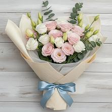 Букет цветов из:  Лизиантусы в Хворостянка