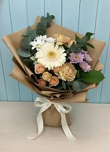 Букет цветов из:  Герберы и Хризантемы в Хворостянка