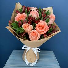 Букет цветов из:  Розы и Альстромерии в Хворостянка