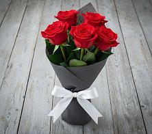 Букет 5 Красных роз Эдлесс Лав #REPLACE_PRED# Хворостянка