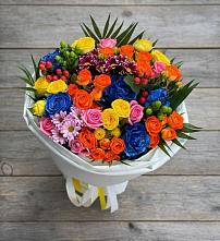 Букет цветов из:  Розы и Хризантемы в Хворостянка