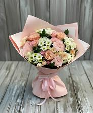 Букет цветов из:  Гвоздики, Розы и Хризантемы в Хворостянка