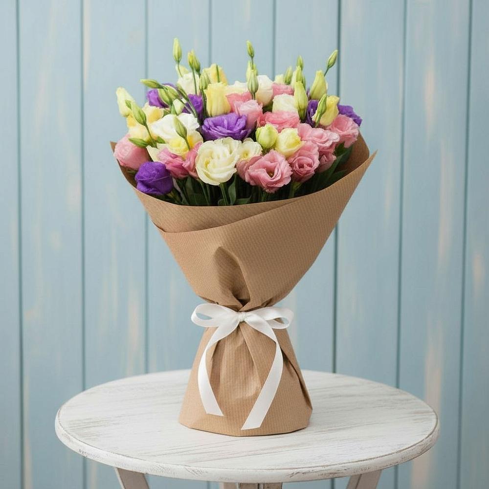 Букет цветов из: Лизиантусы в Хворостянка