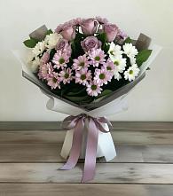 Букет цветов из:  Хризантемы и Розы #REPLACE_PRED# Хворостянка