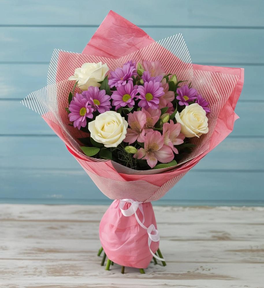 Букет цветов из: Герберы в Хворостянка