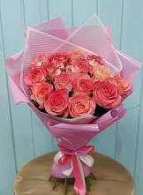 Букет 15 Розовых роз Равель в Хворостянка