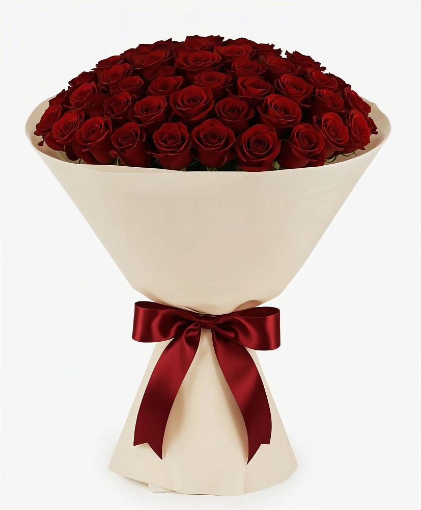 Букет 101 Бордовая роза Блэк Бакарра в Хворостянка