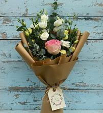 Букет цветов из:  Розы и Лизиантусы в Хворостянка