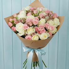 Букет цветов из:  Розы в Хворостянка
